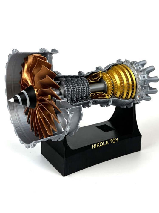 21cm Trent900 Turbofan Engine Model A380 Aircraft Engine Model Rotatable