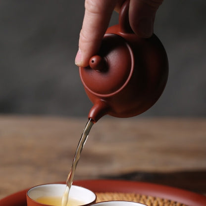 Small Tea Pot Zhu Clay Good Sealed Pot Chaozhou Real Yixing Zisha Teapots 3.4oz