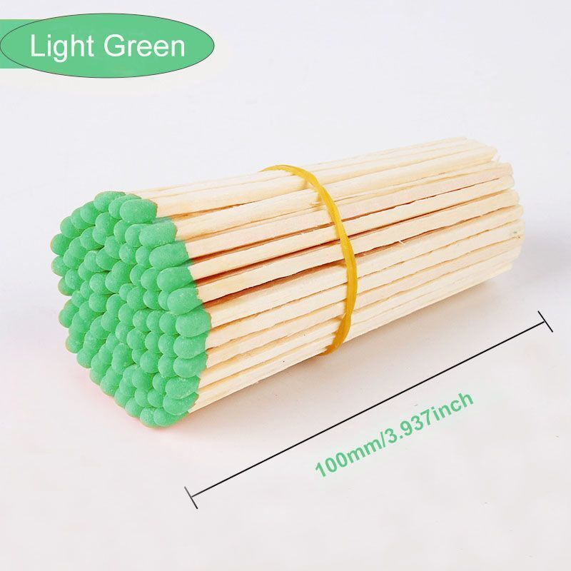 Matches 80Pcs Wood Various Size Colorful Match-Head Safety Lighting Candles Tool