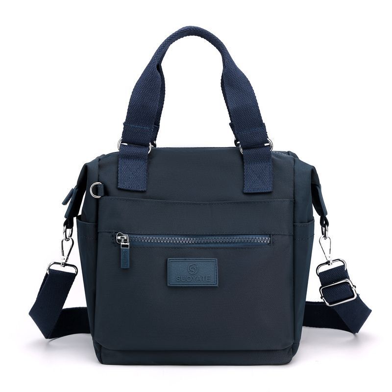 Durable Fabric Shoulder Bag Multi-pocket Messenger Bag Large Shopping Purse 1PC
