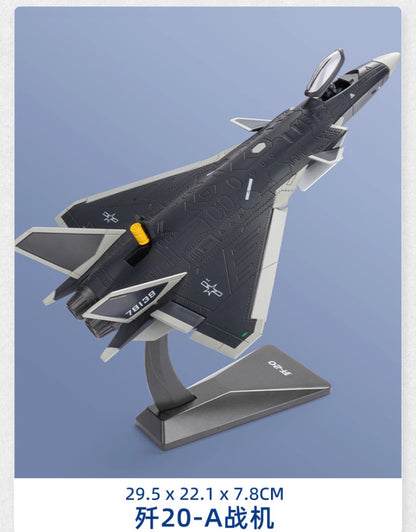 1:72 30CM KDW J-20A Stealth Fighter Plane Jet Diecast Military Aircraft Model