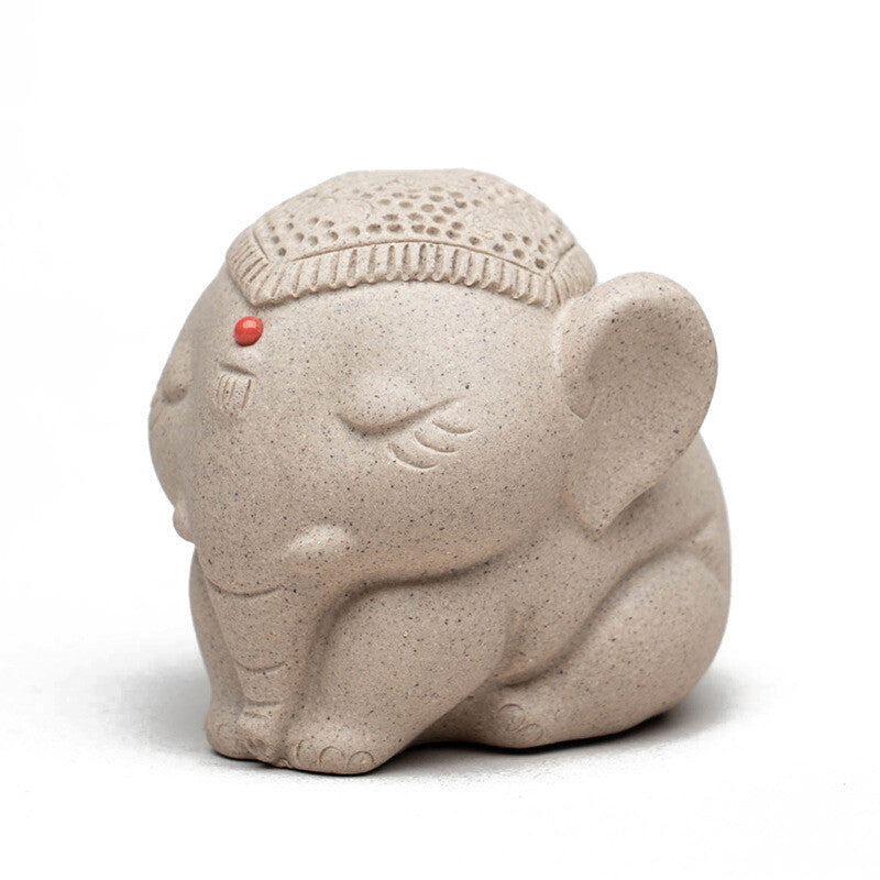 Purple Sand Taiping Object Elephant Handmade Tea Pet Tea Playhome Decoration