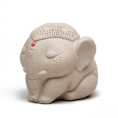 Purple Sand Taiping Object Elephant Handmade Tea Pet Tea Playhome Decoration