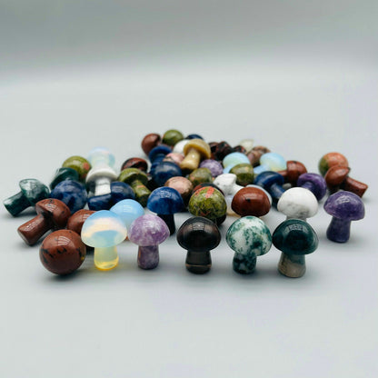 Wholesale Lot 20PC Natural Quartz Crystal Mushroom/Hand Carved Mineral