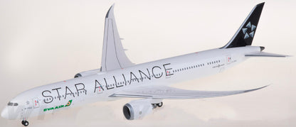 1:200 34CM Hogan EVA AIR STAR ALLIANCE BOEING 787-10 Airplane ABS Plastic Model