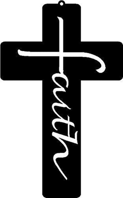 Faith Cross Wall Art , Suitable Décor for Any Room Metal Wall Art