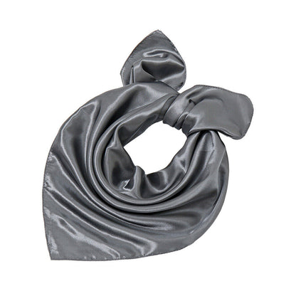 Silk Square Scarf 60cm Satin Neck Hair Tie Band Bag Ribbons Shawl Hijab 60*6