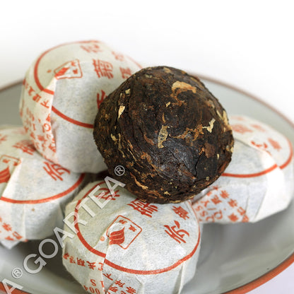 GOARTEA 2015 Year Tribute Chrysanthemum Puer Tea Pu'er Pu erh Tea Mini Ripe Cake-