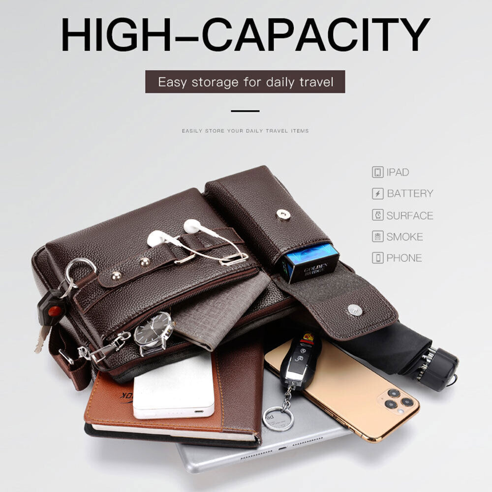 Handbag Business Leather Crossbody Bag Shoulder Bag Briefcase Messenger Bag