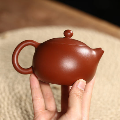 Collected Rare Original Ore Real Yixing Zisha Dahongpao Clay Teapot Marked Xishi