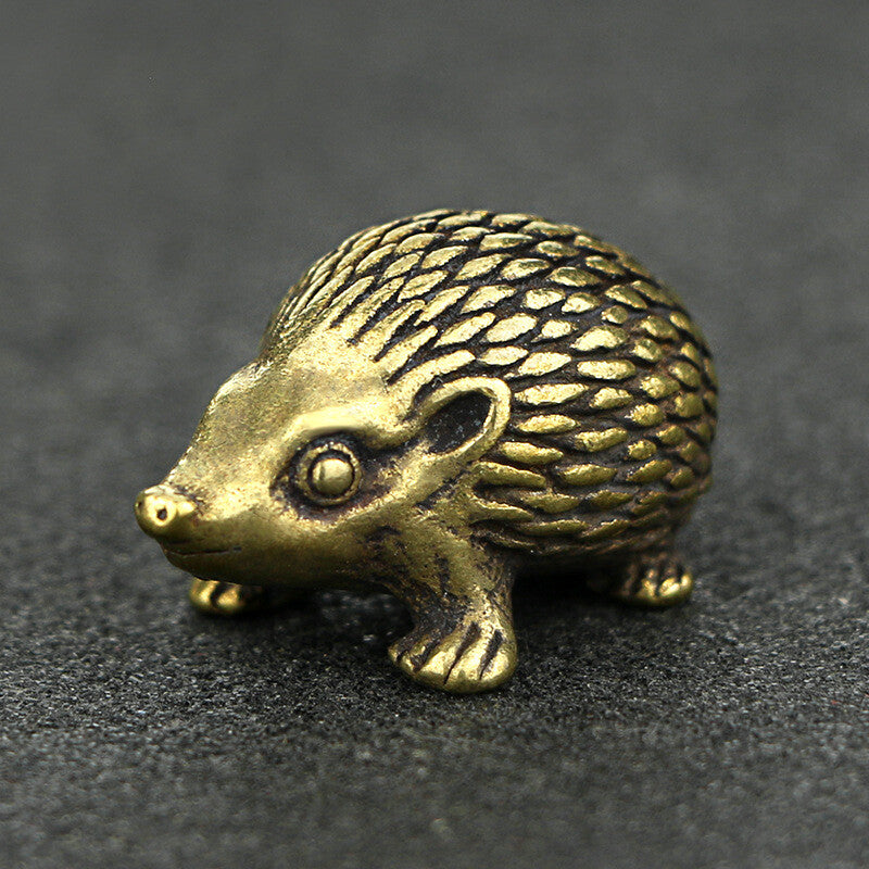 Brass Hedgehog Statue Small Hedgehog Statue Home Decoration Animal Statue