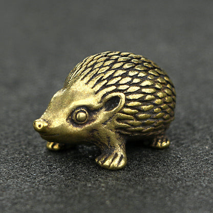 Brass Hedgehog Statue Small Hedgehog Statue Home Decoration Animal Statue