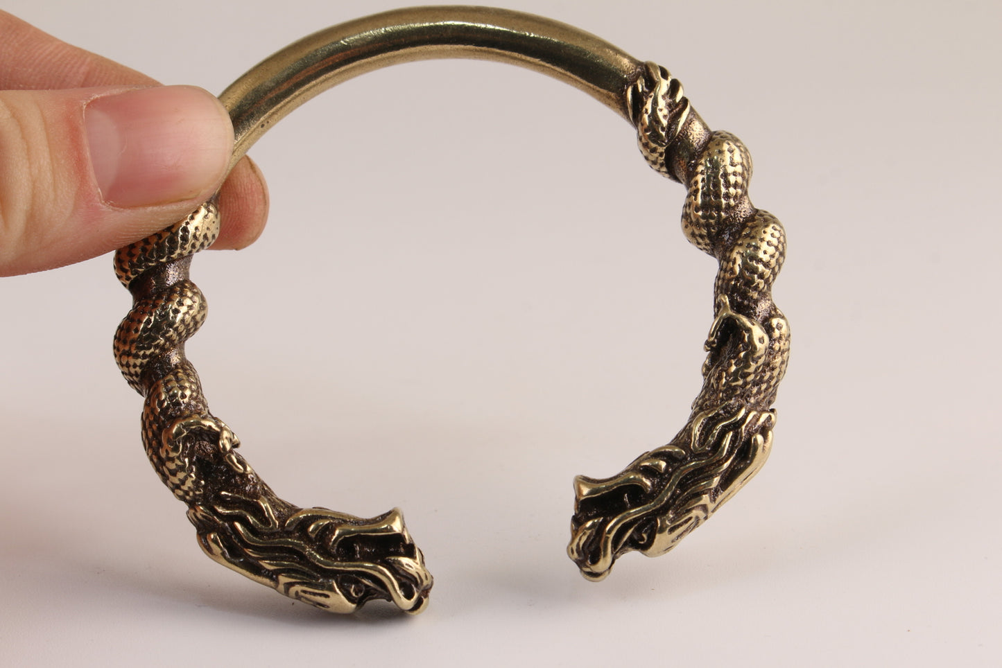 Rare Chinese copper collection dragon bracelet gift