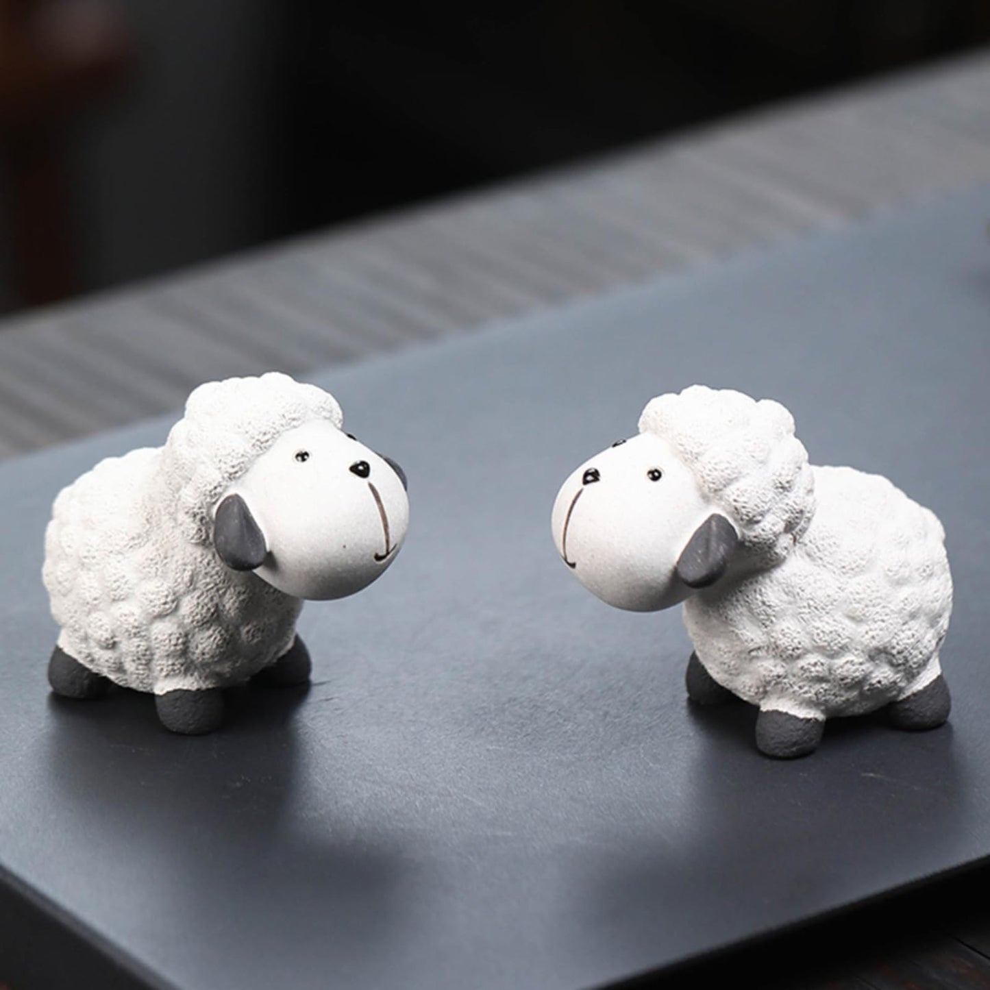 Little Sheep Purple Sands Tea Pet Ornament 7.7cm Kung Fu Tea tray accessories