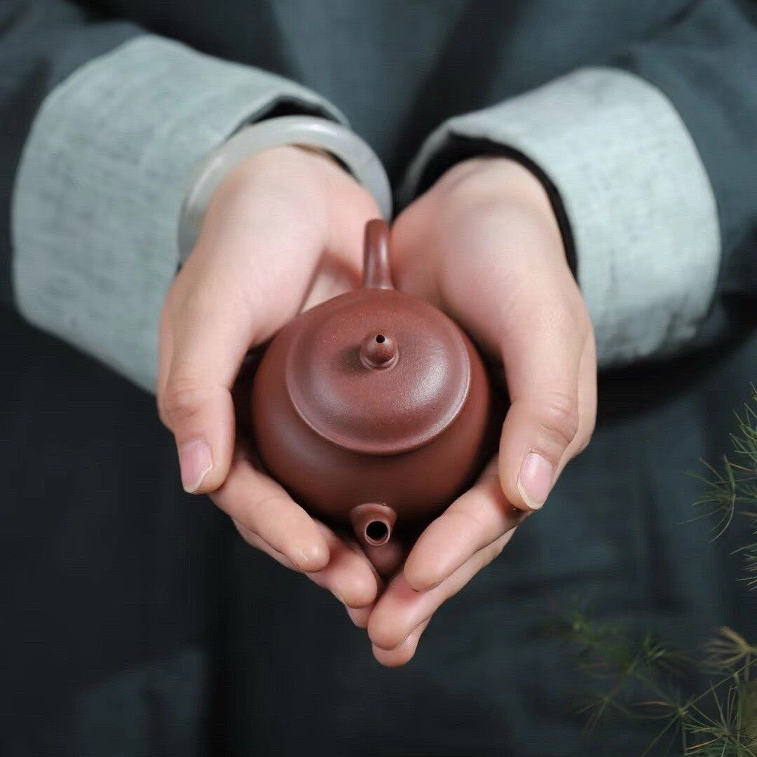 110cc Eggshell Yixing Zisha Purple Clay Huanglong Mountains Zini Handmade Teapot