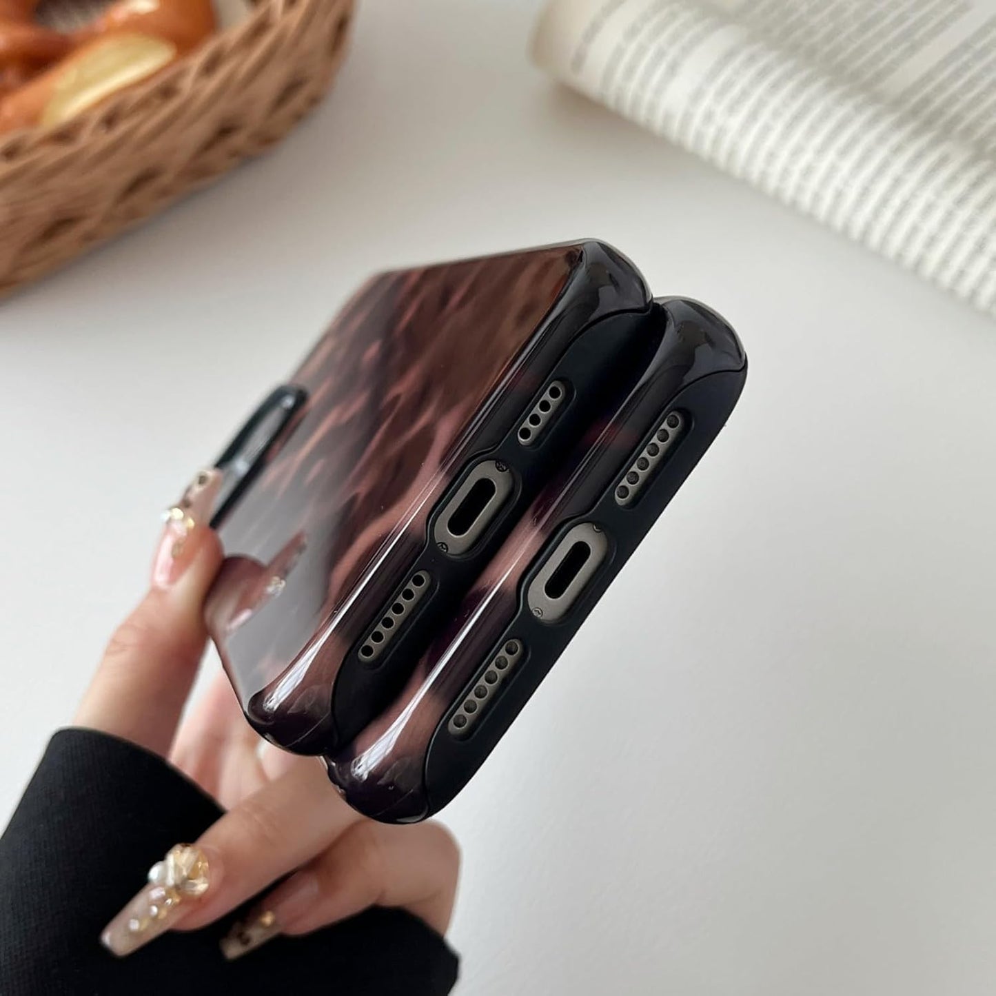 Compatible with Iphone 17 Pro Max Case Tortoise Shell Phone Case for Women Girl