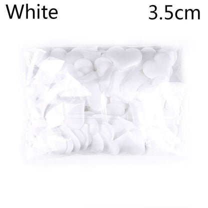 Wedding Party Decoration 100Pcs Padded Fabrics Throwing Petals Love Heart Decors