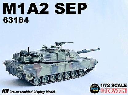 1/72 Us M1a2 Sep Abrams Main Battle Tank Nato Tri-color Finished Model
