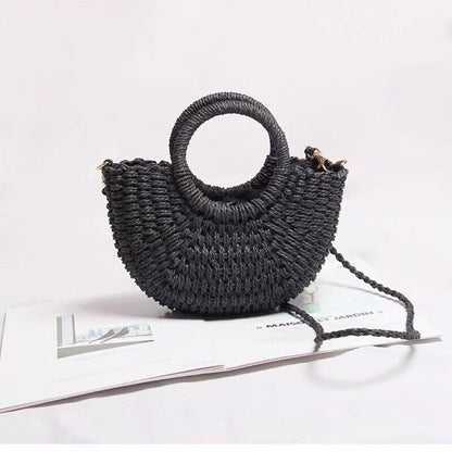 Straw Bag for Womens Summer Beach Bag Woven Tote Bag Large Rattan Shoulder Bag