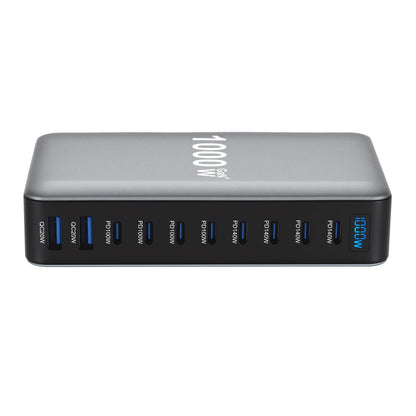 1000W Fast USB C GaN Ⅲ Pro Charger Block,8 Port Charging Station,Dual 140W PD3.1