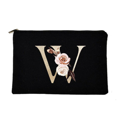 Makeup Bag Letter Print Traveling Case Organizer Storage Pouch Purse 14*22*14 CM