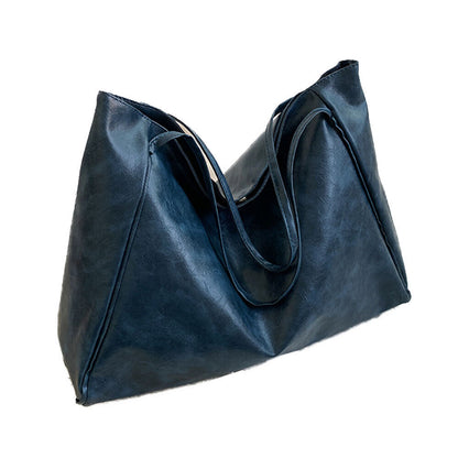 Tote Bag Bucket Bag Messenger Bag PU Leather Underarm Handbags Portable Casual