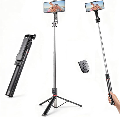 71" Phone Tripod Selfie Stick for Iphone and Android Phone, Cell Phone Tripod St