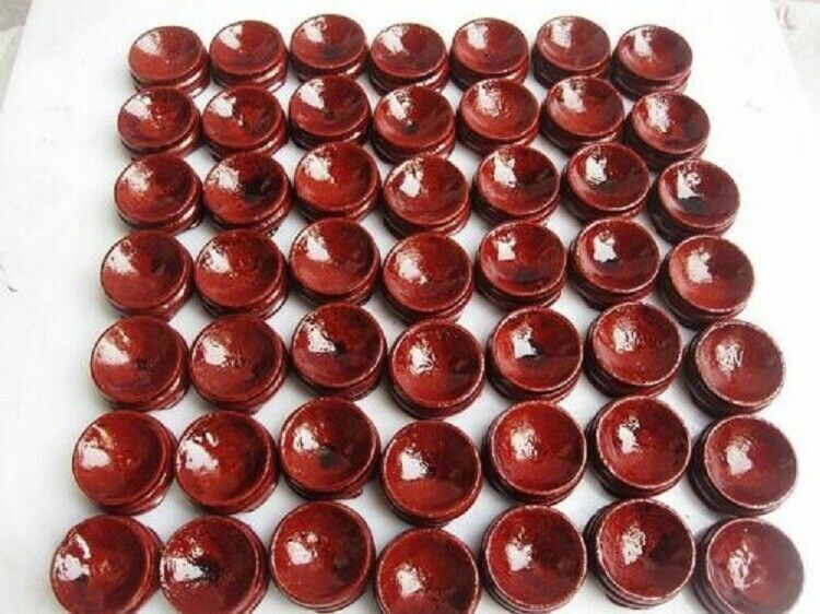 150g 50pcs wooden Stand Small Pedestal Holding CRYSTAL Sphere 28mm/WholesaleAA