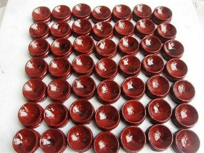150g 50pcs wooden Stand Small Pedestal Holding CRYSTAL Sphere 28mm/WholesaleAA