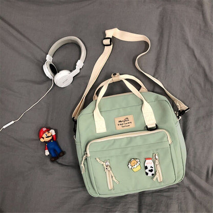 3 In 1 Backpack Teenage Girl Ring Travel Shoulder Bag Female Schoolbag Woman