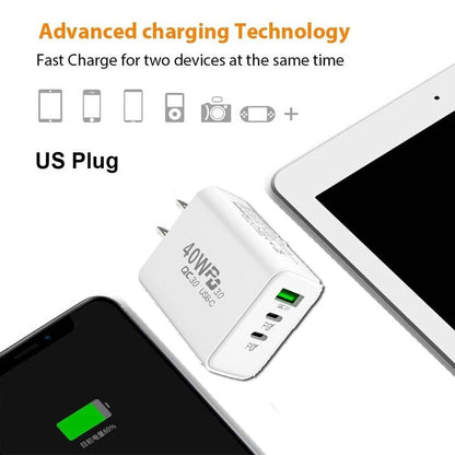 Dual PD 40W Fast Wall Charger Power Adapter For iPhone 15 Pro Max 14 13 Plus lot