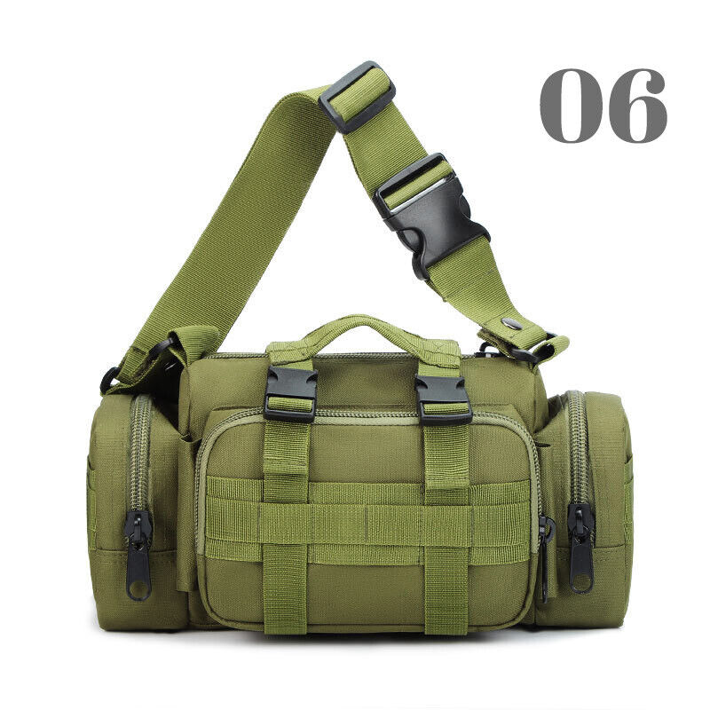 Men's Military Tactical Waist Bag Outdoor Camping Shoulder Chest Bag Fanny Pack