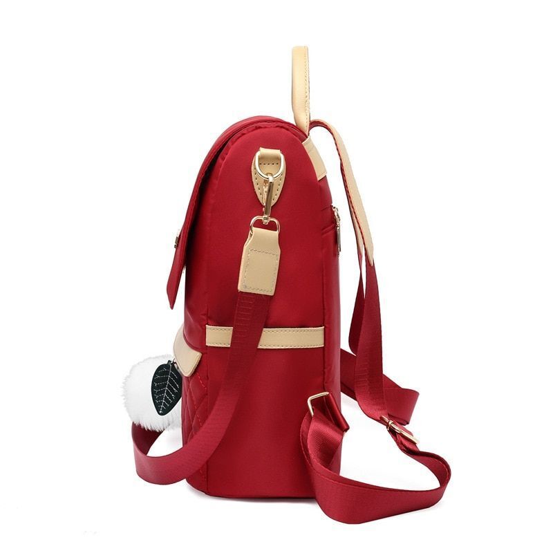 Shopping Backpack Fashion Anti-Theft Women Solid Color Traveling Bag School 35L