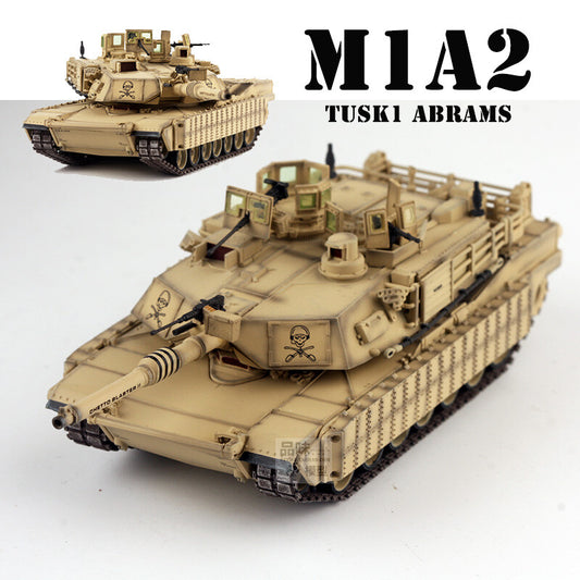 Panzerkampf 1/72 US M1A2 TUSK1 M1 Main Battle Tank Model Sand