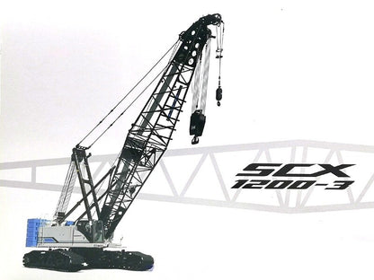 1:50 38CM SCX1200-3 Crawler Crane Constuction Machine Equipment Diecast Model
