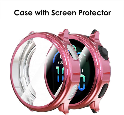 5-Pack Soft Screen Protector Bumper Case Compatible with Garmin Vivoactive 6 Sma