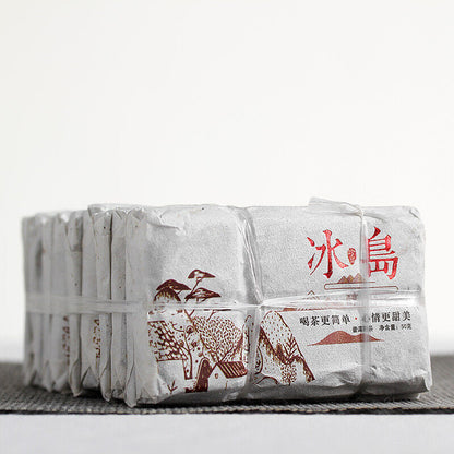 50g Yunnan Pu'er Icelandic Mellow Old Tree Ripe Chocolate Tea Brick Spring Tea