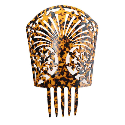 Women Headdress Hair Combs Clips Colorful Acetate Flamenco Accessories 19.5x27cm