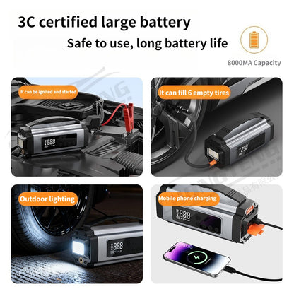Car tire wireless inflator emergency start power all-in-one machine -03