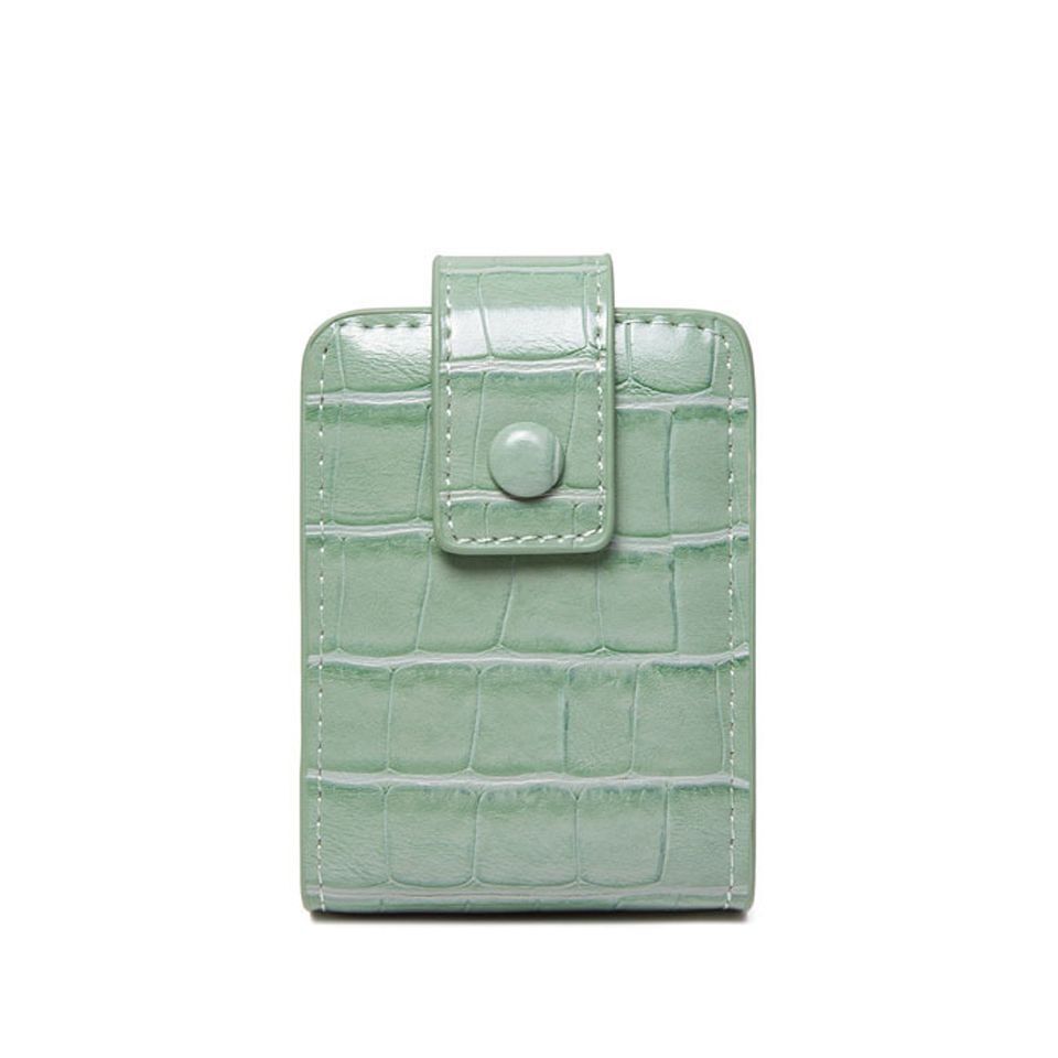 Lipstick Makeup Bag Mirror Travel Cosmetic Toiletry Organizer Pouch Storage Case