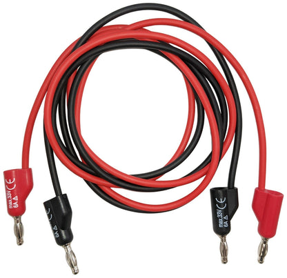 36-inch Banana to Banana Test Lead Set (Includes 1 Red & 1 Black), Stackable
