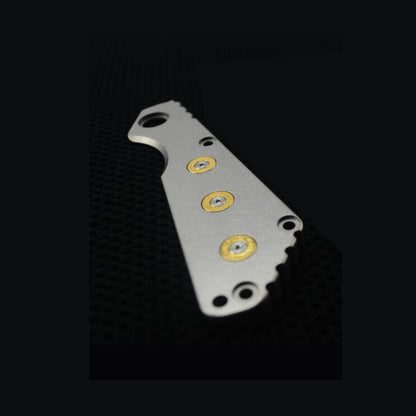 TC4 Blade Handle Scale for STRIDER SNG Flat Stone Washing with Brass Primer