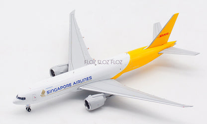 JC Wings SINGAPORE AIRLINES for DHL for BOEING B777-200LRF 9V-DHA 1:400 Model