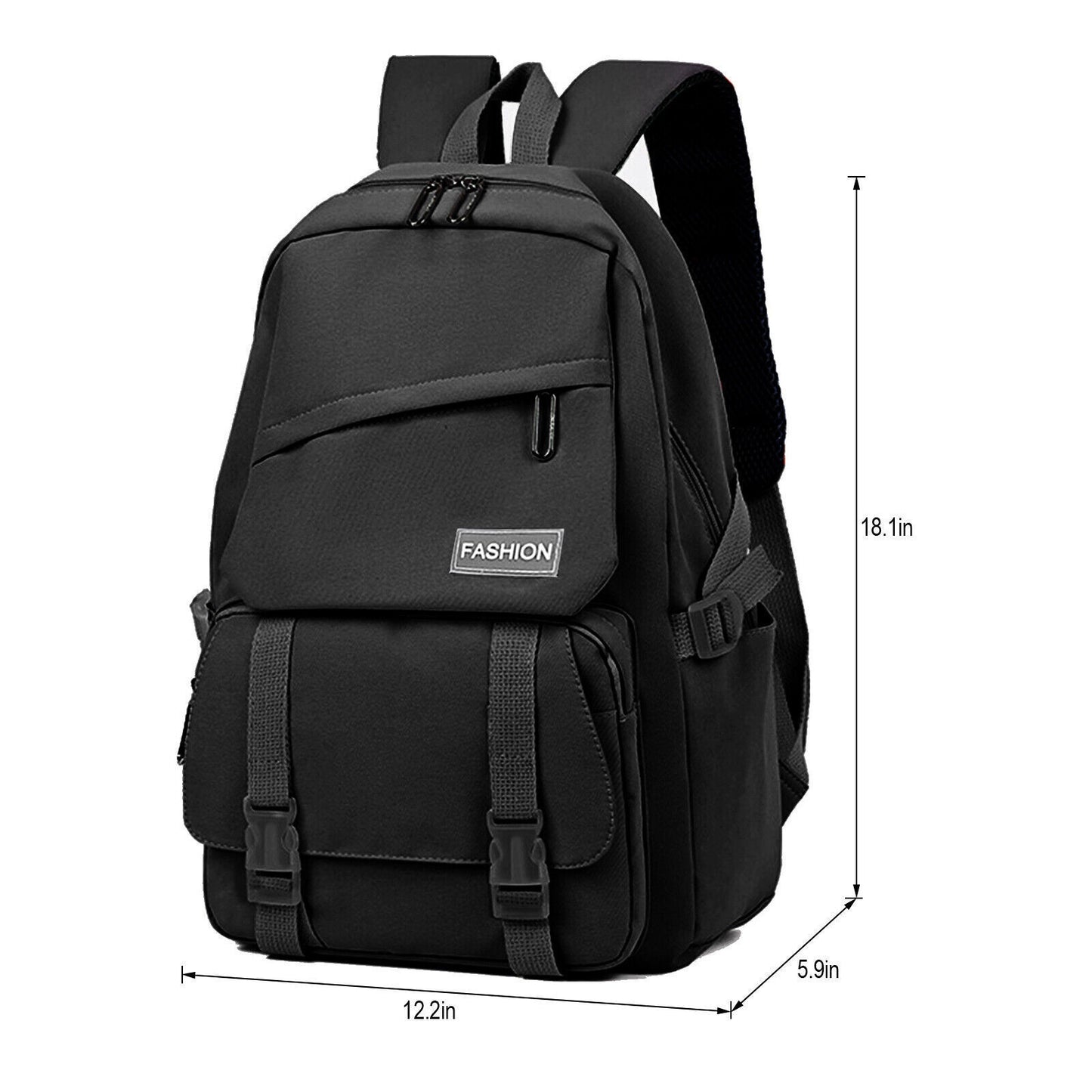 18.5" Large Girl School Backpack Bookbag Waterproof Laptop Travel Bag Rucksack