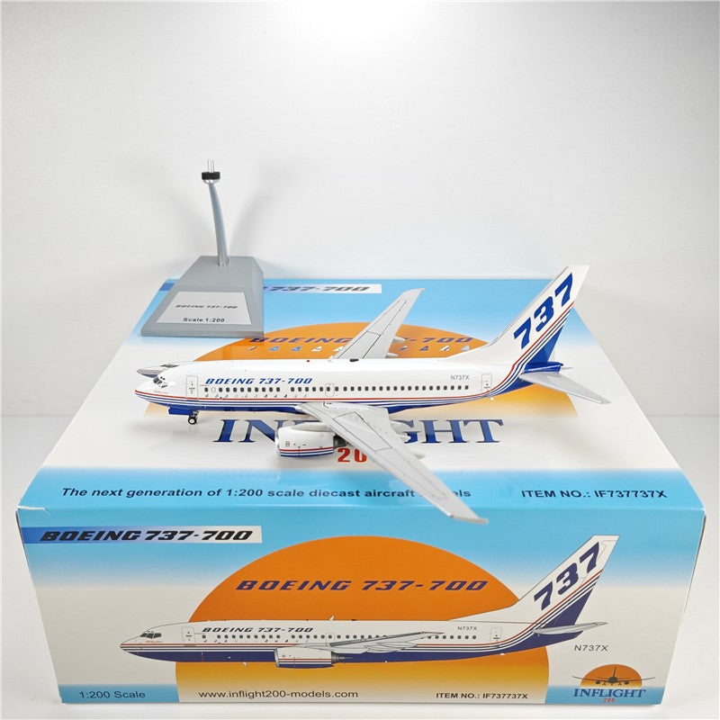 1:200 InFlight Boeing 737-700 N737X Passenger Airplane Diecast Plane Model