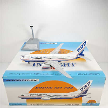 1:200 InFlight Boeing 737-700 N737X Passenger Airplane Diecast Plane Model