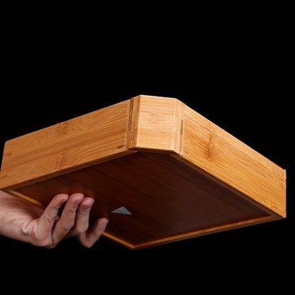 Bamboo Box For Pu'er Tea Cake Single Layer Drawer Brand Holder For Pu'erh Tea