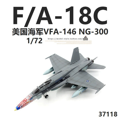 1/72 US Navy F/A-18C Hornet fighter VFA146 F18 aircraft model