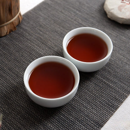 50g Yunnan Pu'er Tea 2022 Menghai Ripe Tea Cake Mansong Mini Small Tea Cake
