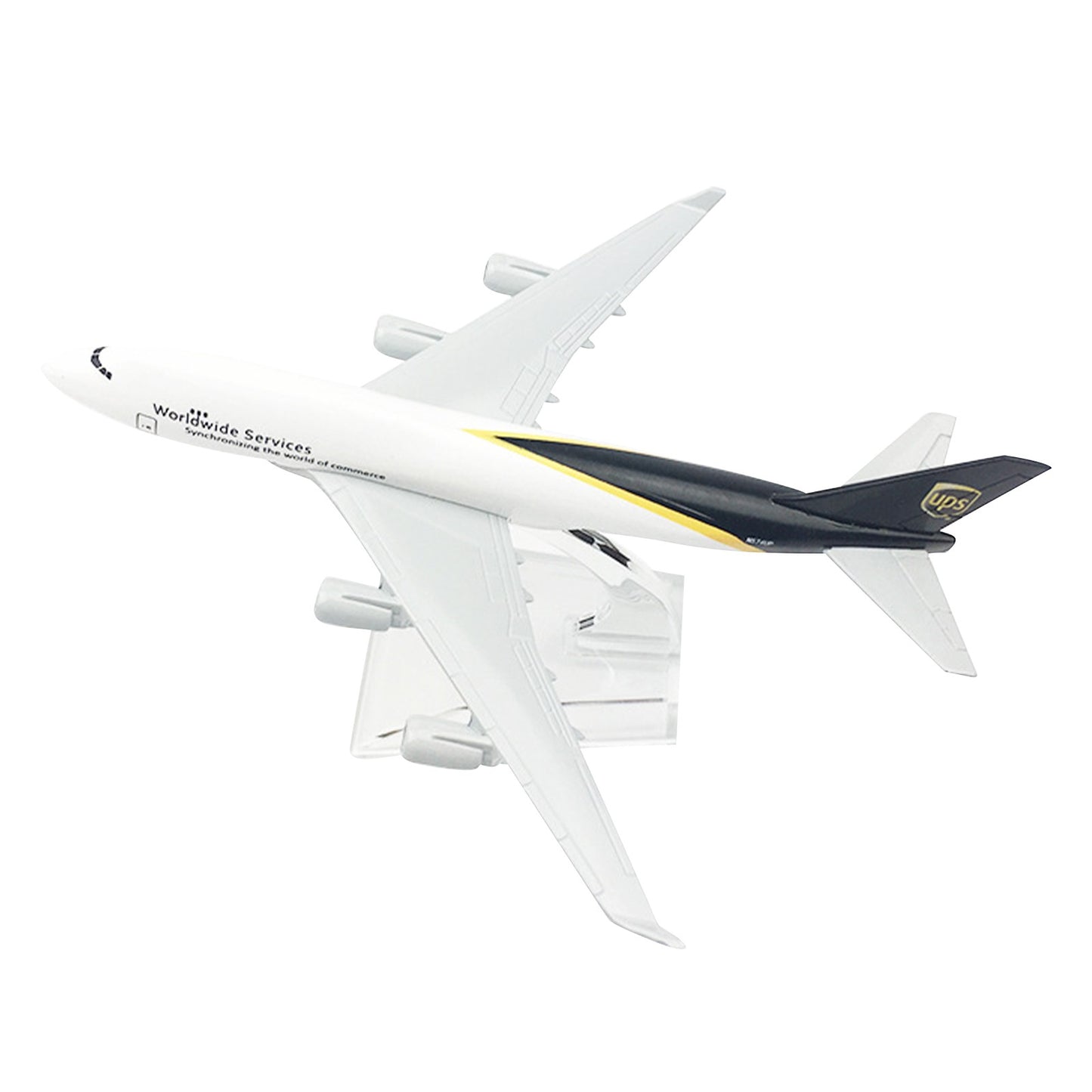 1:400 16cm B747 Air UPS Freighter Metal Airplane Plane Diecast Model With Stand